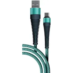 Кабель USB 2.0 A вилка - microUSB 1 м Borasco 3А Fishbone усиленный тиффани
