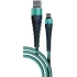 Кабель USB 2.0 A вилка - microUSB 1 м Borasco 3А Fishbone усиленный тиффани
