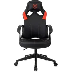 Кресло игровое Zombie 50 черный/красный эко.кожа