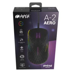Мышь Hiper Aero A-2 черный игровая 