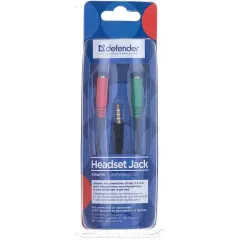 Разветвитель Jack вилка - Jack розетка 0,15 м DEFENDER (63012) 