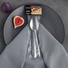 Ложка столовая, набор, «Весна», нерж., h=18 см, 12 пр.(3602653)