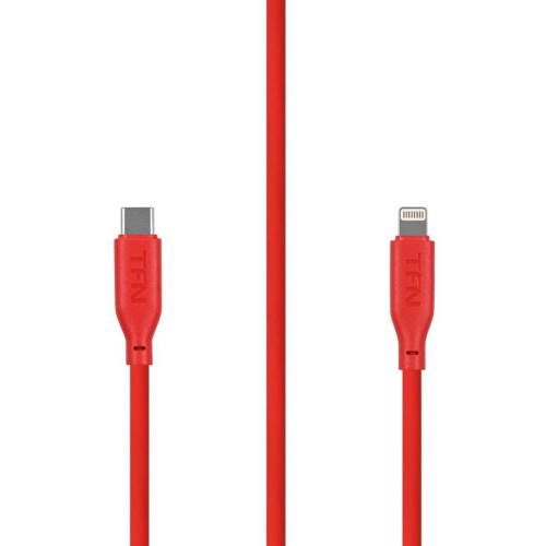 Кабель USB 3.0 Type C - 8pin 1.2м TFN TFN-C-SIL-CL1M-RD красный