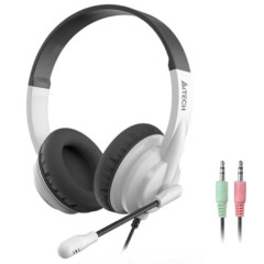 Гарнитура A4 HS-10 черный/белый (2м) (*8)