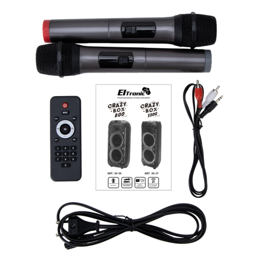 Акустика портативная ELTRONIC 30-37 CRAZY BOX 1200 (*11)