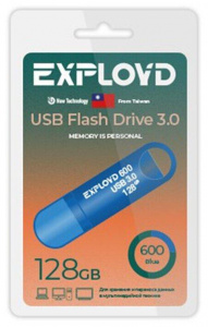 Карта USB3.0 128 GB EXPLOYD EX-128GB-600-Blue