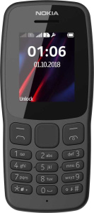 Сотовый телефон Nokia 106 DS Grey