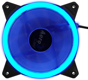 Кулер корпус 120x120x25 Aerocool Rev Blue 120x120 3-pin 15dB 153gr LED Ret