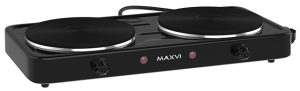 Настольная электроплита MAXVI HE211 black