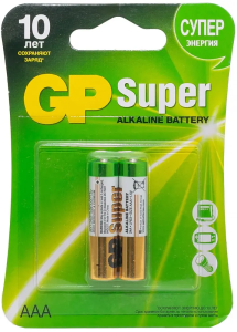 Батарейка GP LR03 Super 2шт