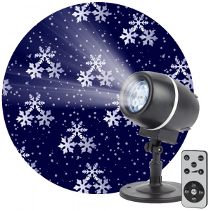 Проектор ЭРА "Снежный вальс", LED, IP44, 220В ENIOP-08 (12/180)