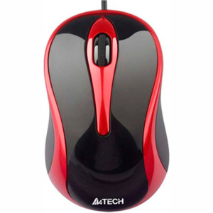 Мышь A4 N-350 USB Black/Red