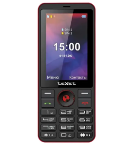 Сотовый телефон TEXET TM-321 черно-красный