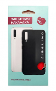 Чехол д/телефона Samsung A12 (A125) ZIBELINO со строчкой черный