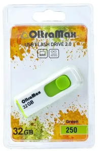 Карта USB2.0 32 GB OLTRAMAX 250 зеленый