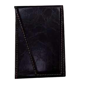 Картхолдер карман Zibelino Wallet 2 для двух карт на клеящейся основе (черный)
