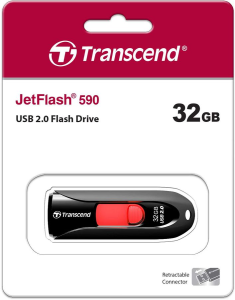 Карта USB2.0 32 GB Transcend Jetflash 590 TS32GJF590K черный