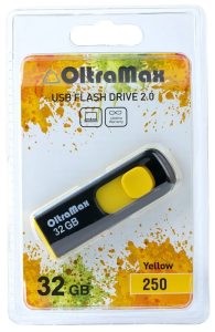 Карта USB2.0 32 GB OLTRAMAX 250 желтый