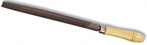Напильник BARTEX трёхгранный 250 мм с деревянной ручкой (12027)