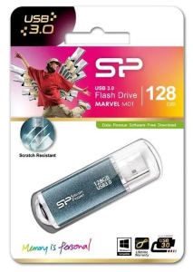 Карта USB3.0 128 GB Silicon Power Marvel M01 SP128GBUF3M01V1B USB3.0 синий