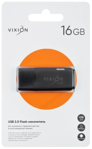 Карта USB2.0 16 GB Vixion Shark Eyes черный