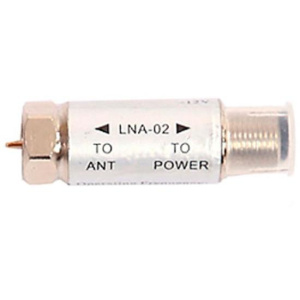 Усилитель ТВ Lumax LNA02 RTM  47-862 МГц, Ку17-20 дБ, F-разъем, 5-12 В