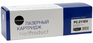 Картридж NetProduct (N-PC-211EV) для Pantum P2200/P2207/P2507/P2500W/M6500/6550/6607, 1,6К