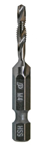 Метчик ручной ПРАКТИКА М04х0,7 мм, 52мм хвостовик НЕХ 1/4" (774-979)