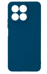 Бампер Honor X8A 4G ZIBELINO Soft Matte синий с микрофиброй