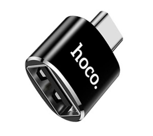 Переходник Type-C to USB Hoco UA5 черный