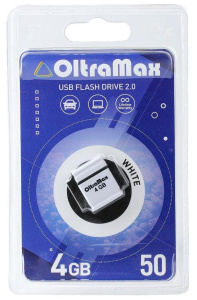 Карта USB2.0 4 GB OLTRAMAX 50 белый