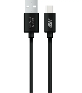 Кабель USB 2.0 A вилка - Type C 2 м Borasco 2А черный