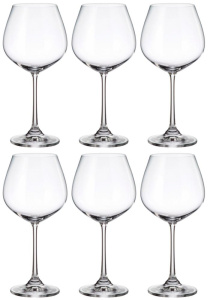 Набор бокалов для вина Bohemia Columba, стекло, 640 мл, 6 шт.(01074)