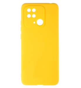 Бампер Xiaomi Redmi 10C ZIBELINO Soft Case желтый защита камеры