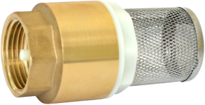 Обратный клапан CTM, 1" с сеткой (латунный золотник) (P053)
