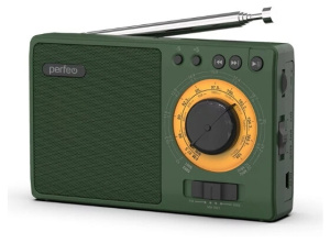 Радиоприемник PERFEO PF-C3278 зеленый - черный