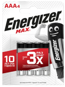 Батарейка Energizer LR03 Max 4шт