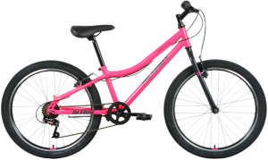 Велосипед ALTAIR 24" MTB HT 1,0 (6 ск., рост 12", хард) розовый/серый