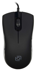 Мышь Oklick 375M черный оптическая (1600dpi) USB (2but)