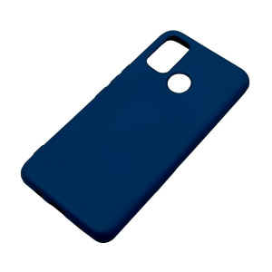 Бампер Tecno Spark 7 ZIBELINO Soft Case темно-синий