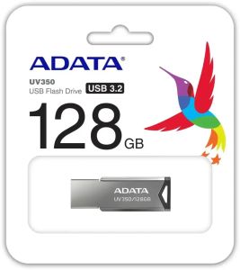 Карта USB3.0 128 GB A-DATA AUV350-128G-RBK UV350 серебристый