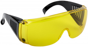 Очки защитные FIT с дужками желтые (12220)