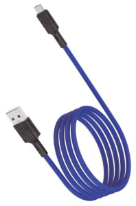 Кабель USB 2.0 A вилка - microUSB 1 м Vixion 2.4A VX-07m PRO синий