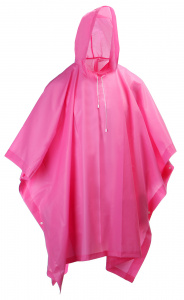 Плащ дождевик SIMA  (п/э) взрослый, цвет розовый (3941120)