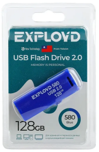 Карта USB2.0 128 GB EXPLOYD EX-128GB-580-Blue