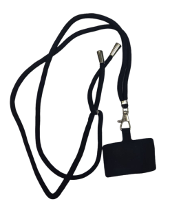 Шнурок для телефона Zibelino Square Badge черный