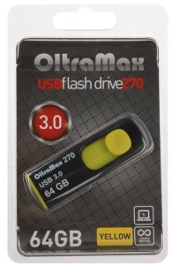 Карта USB3.0 64 GB OLTRAMAX OM-64GB-270-желтый