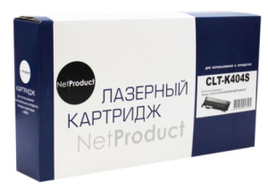 Картридж-тонер Samsung C430/C430W/480/W/FN (NetProduct) N-CLT-K404S, BK, 1,5K