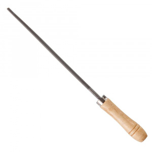 Напильник BARTEX круглый 200 мм с деревянной ручкой (12009)