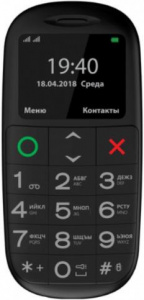 Сотовый телефон Vertex C312 черный